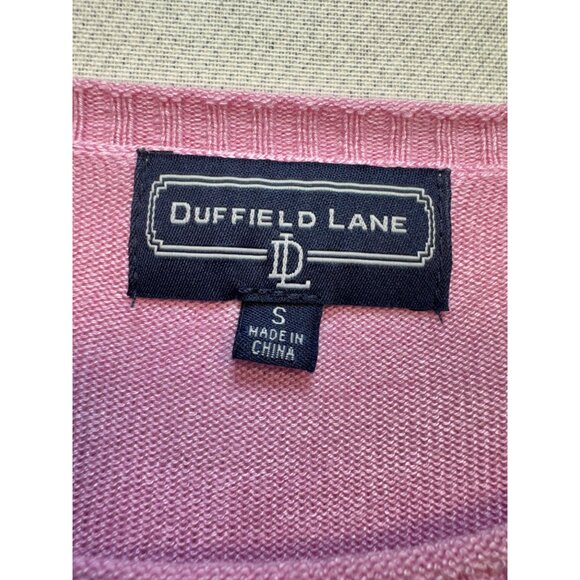 Duffield Lane Womens Knitted Pullover Sweater Size S Pink Bicycle Lightweight - Picture 2 of 9
